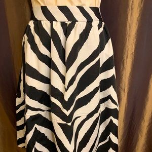 Express Zebra print skirt.